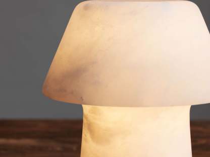 Daine Alabaster Outdoor Rechargeable Table Lamp