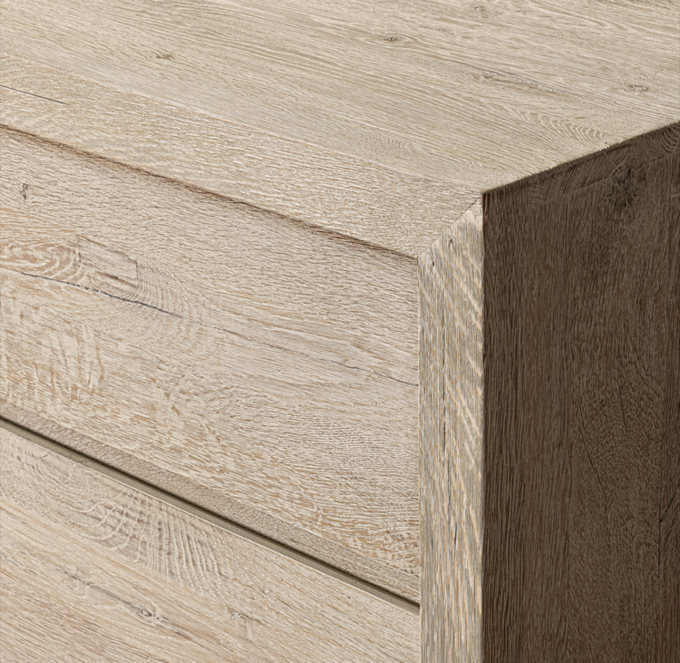 Drifted Reclaimed Oak 6-Drawer Dresser