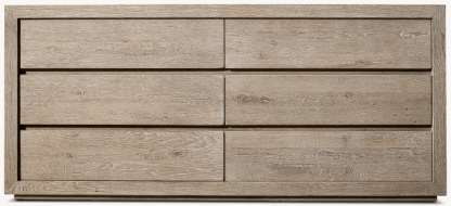 Drifted Reclaimed Oak 6-Drawer Dresser