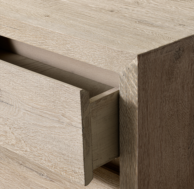 Drifted Reclaimed Oak 6-Drawer Dresser