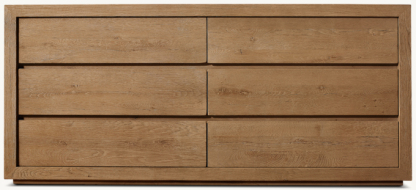 Drifted Reclaimed Oak 6-Drawer Dresser