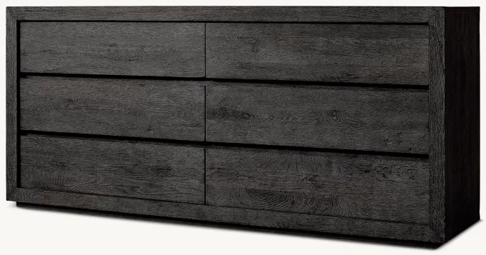 Drifted Reclaimed Oak 6-Drawer Dresser