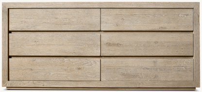 Drifted Reclaimed Oak 6-Drawer Dresser