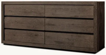 Drifted Reclaimed Oak 6-Drawer Dresser