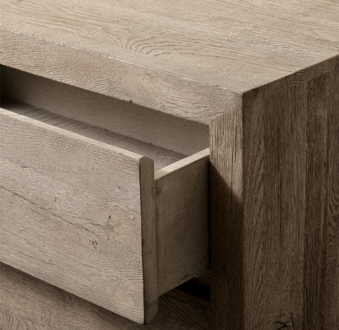 Drifted Reclaimed Oak 6-Drawer Dresser