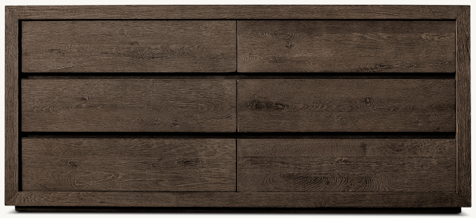 Drifted Reclaimed Oak 6-Drawer Dresser