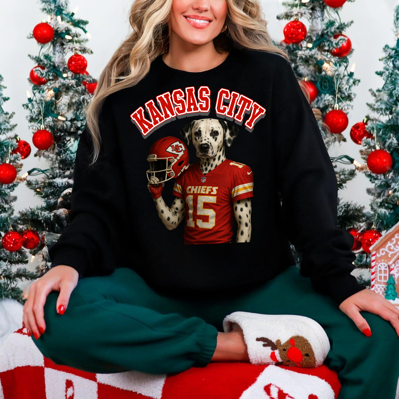 Custom American Football Pet Print Sweatshirt