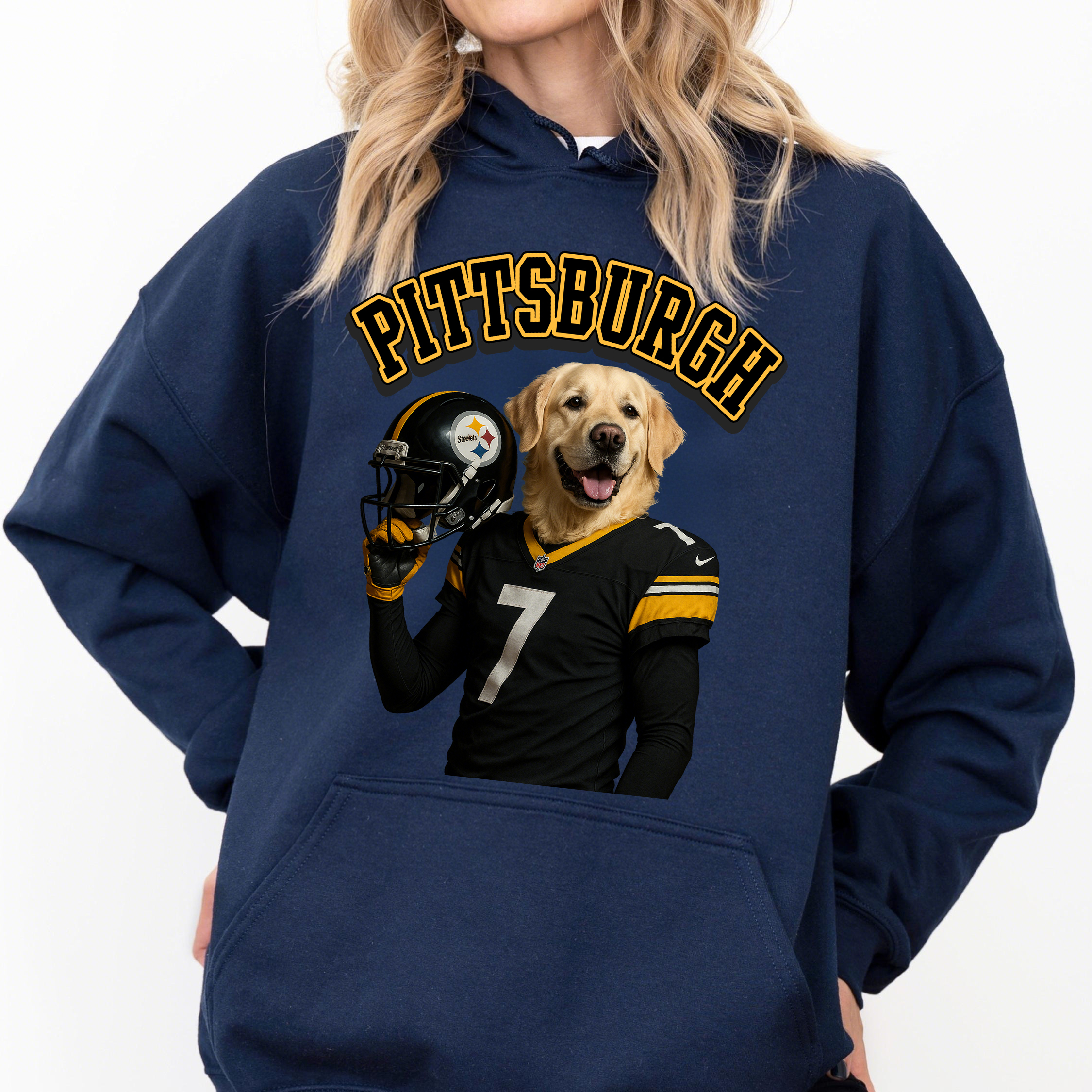 Custom American Football Pet Print Sweatshirt