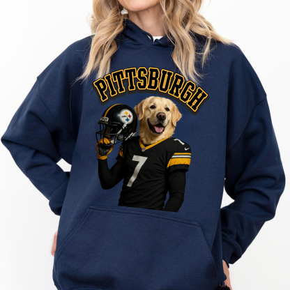 Custom American Football Pet Print Sweatshirt