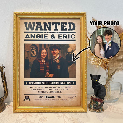 Custom WANTED Wizard Couple Magician Portrait 🧙🏻