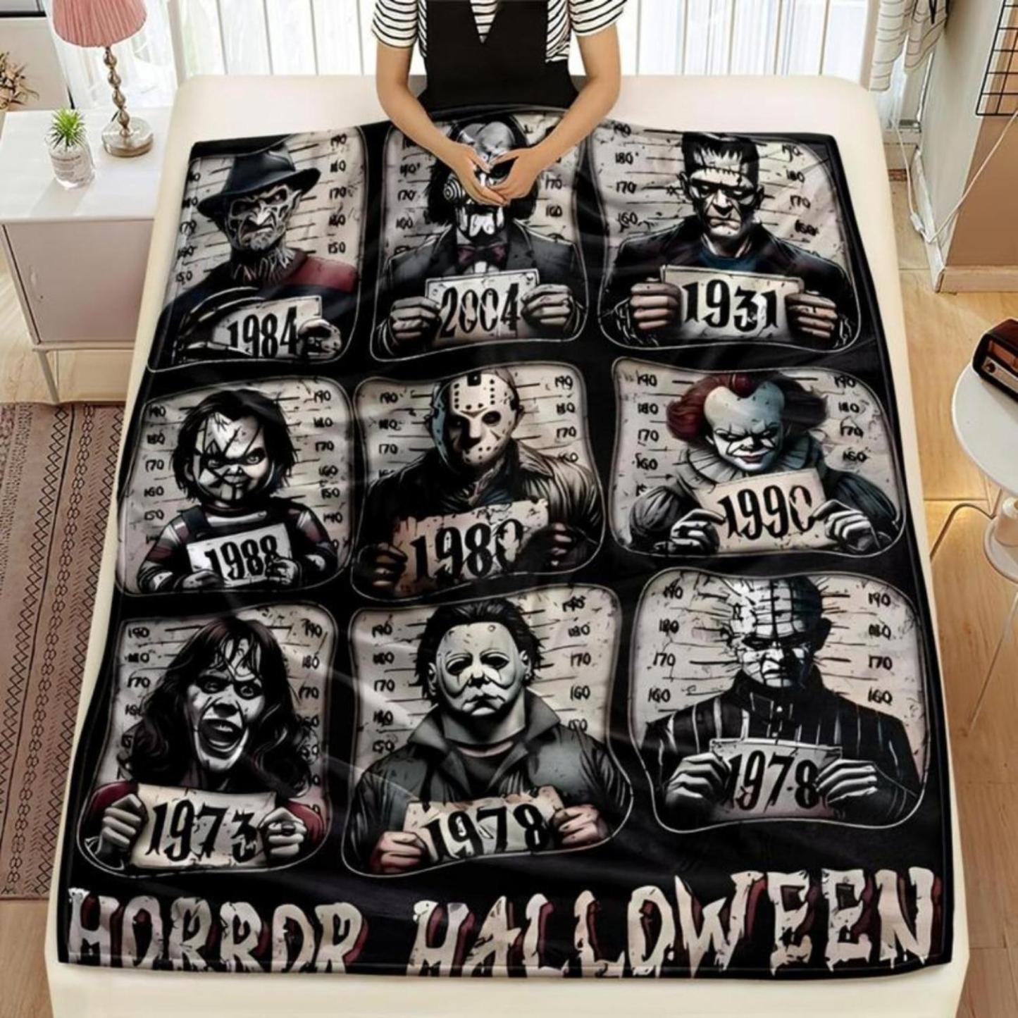 Horror Movie Character Flannel Blanket