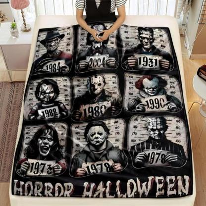 Horror Movie Character Flannel Blanket