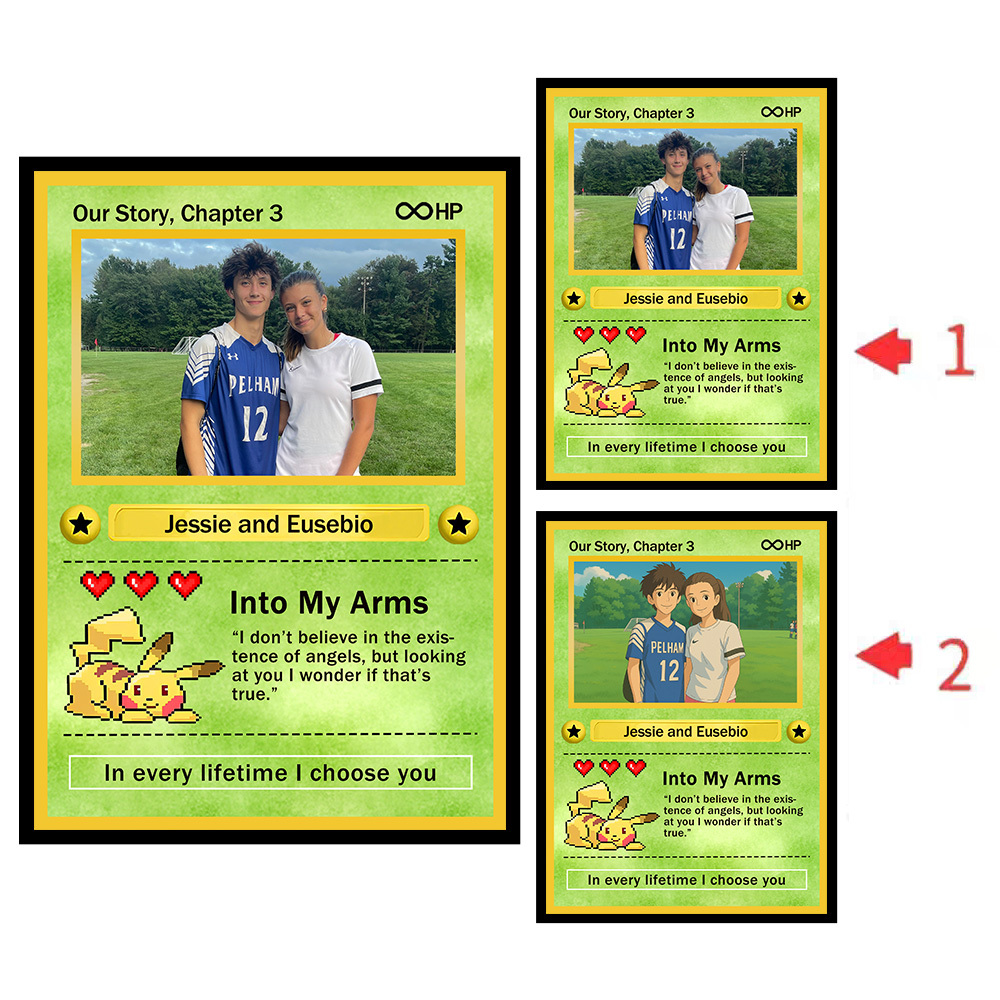 Poke Anime Magical Photo Raster Tilt Frame: Real to Ghibli Art🔥