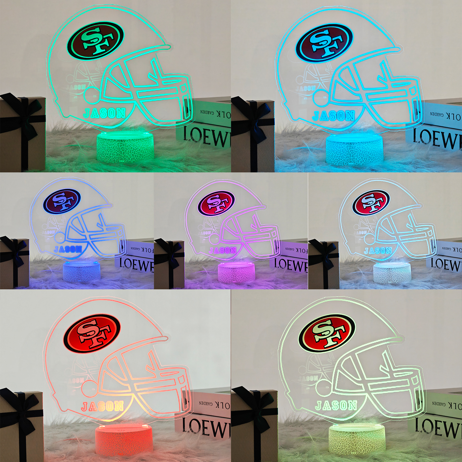 Personalized Football Sports LED Light