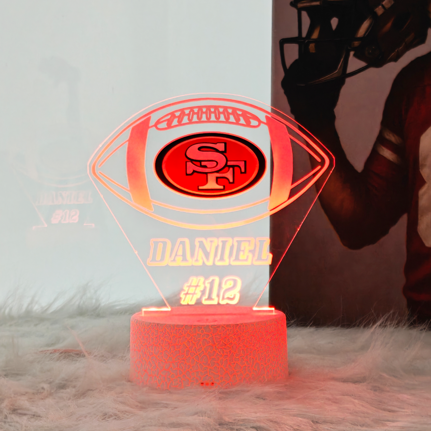 Personalized Football Sports LED Light