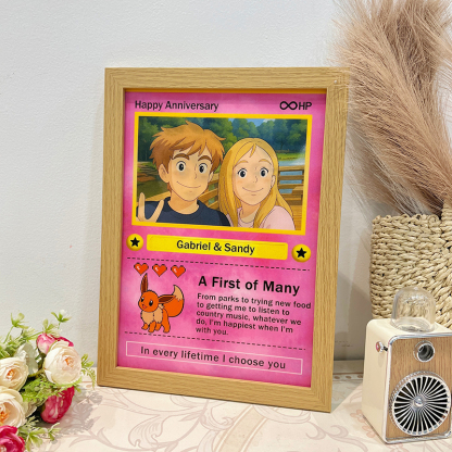 Poke Anime Magical Photo Raster Tilt Frame: Real to Ghibli Art🔥