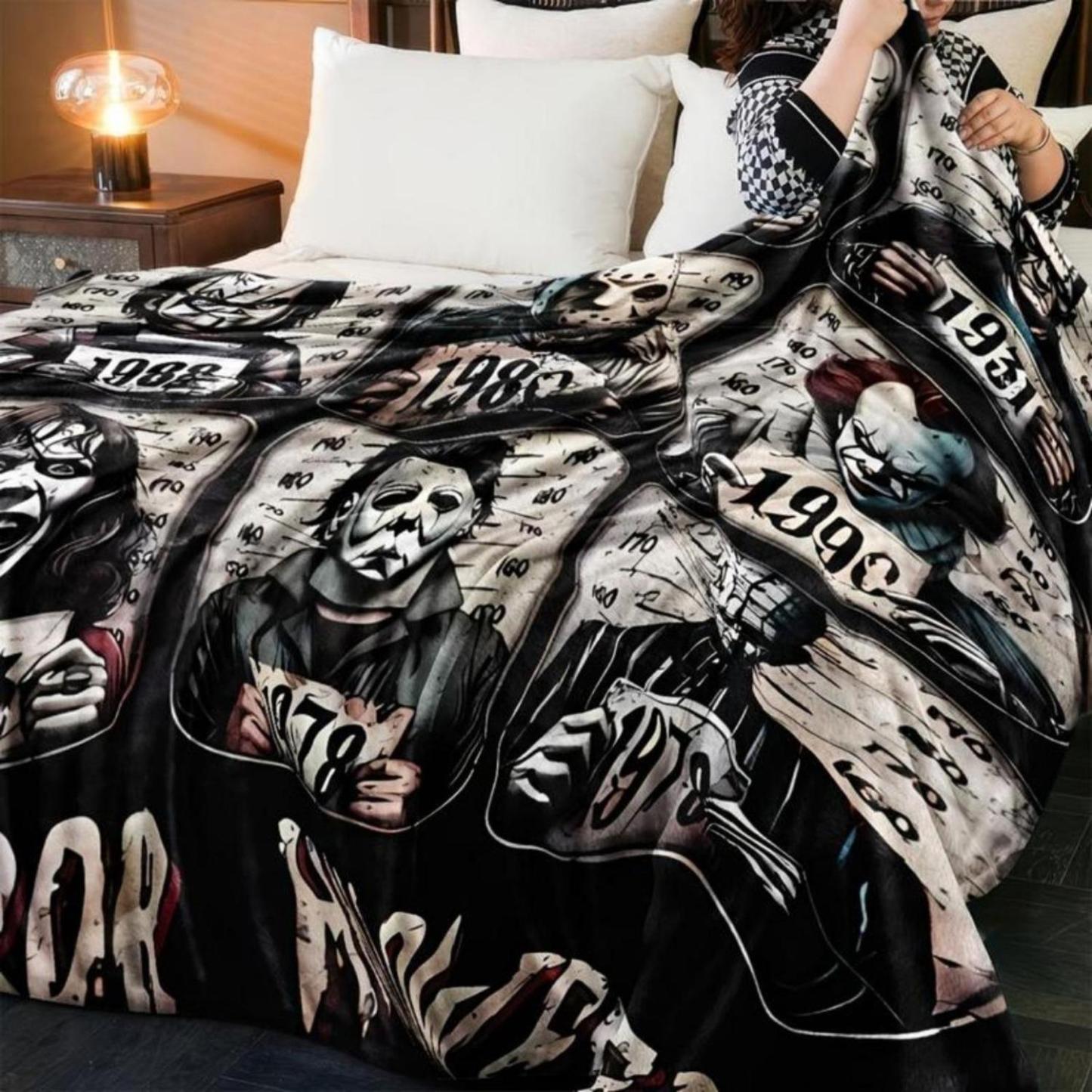 Horror Movie Character Flannel Blanket