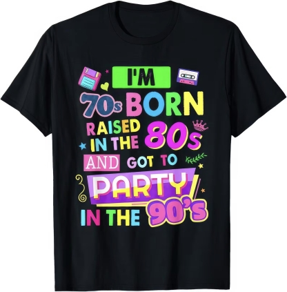 “70s - 90s Retro Journey” Nostalgia Tee