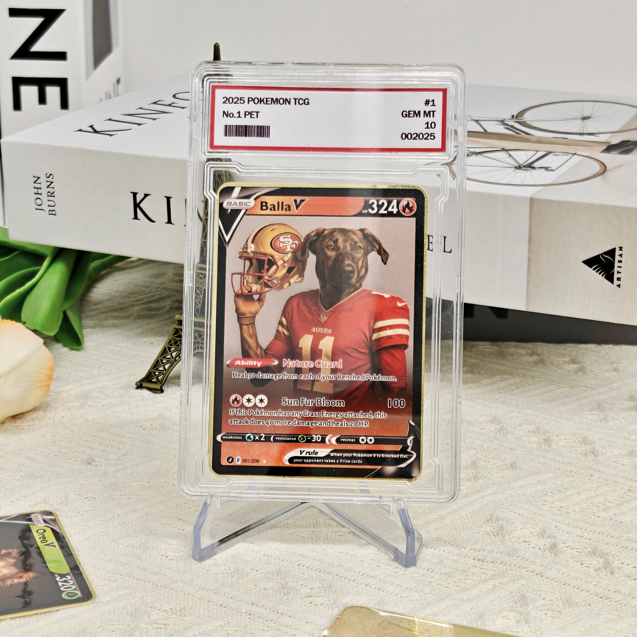 Custom Pet American Football Card