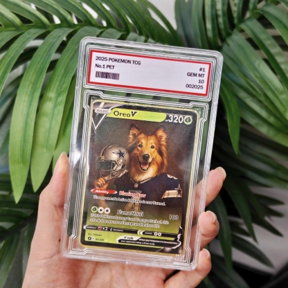 Custom Pet American Football Card