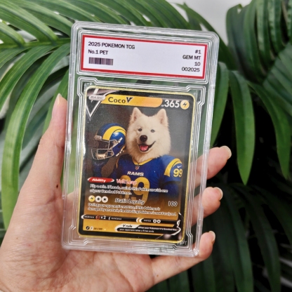 Custom Pet American Football Card