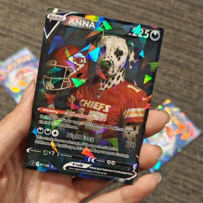 Custom Pet American Football Card