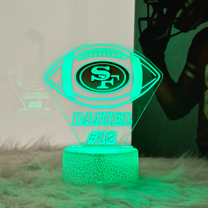 Personalized Football Sports LED Light
