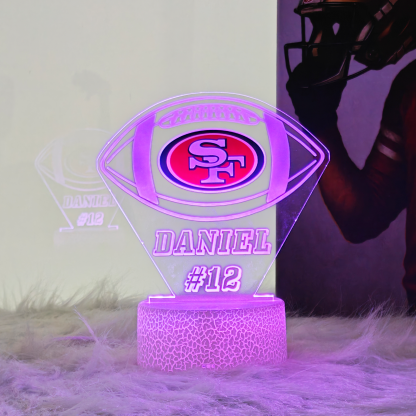 Personalized Football Sports LED Light