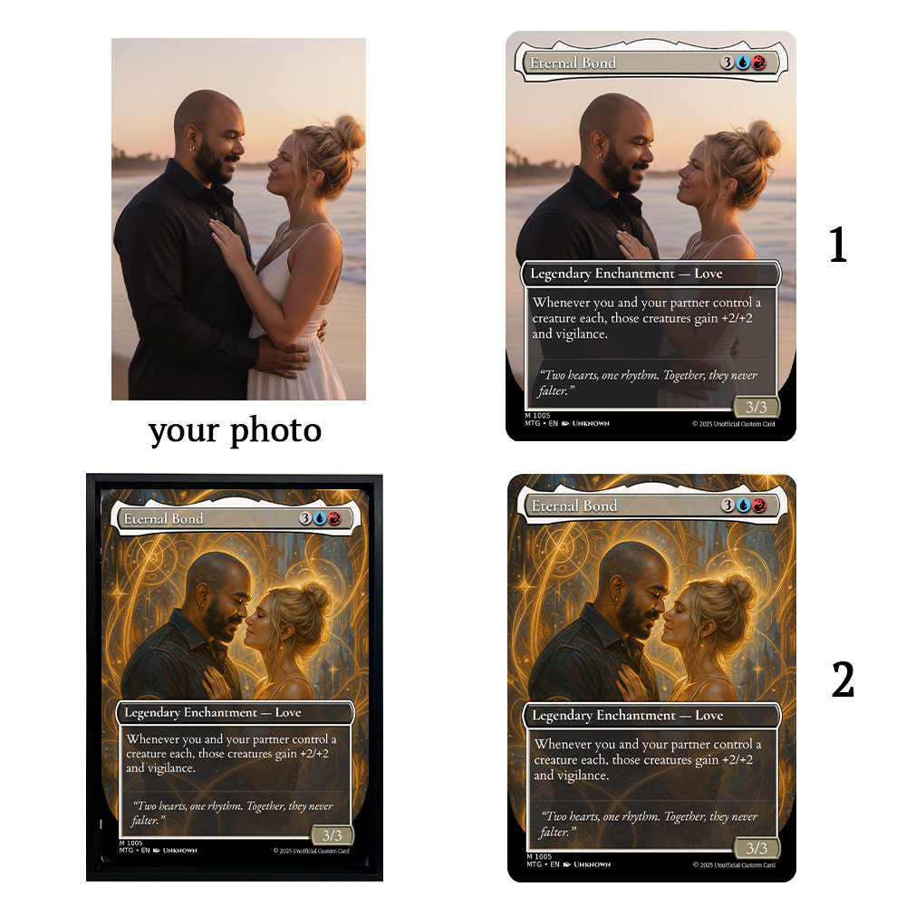 Custom Anime Couples MTG Magic TCG Frame Wall Art