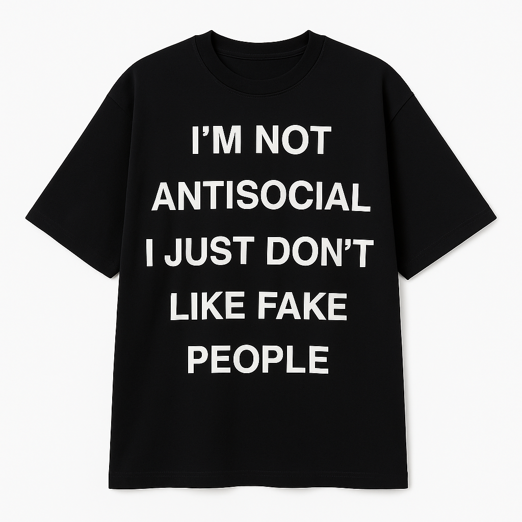 Custom Antisocial Tee Fashion Shirts 🎀
