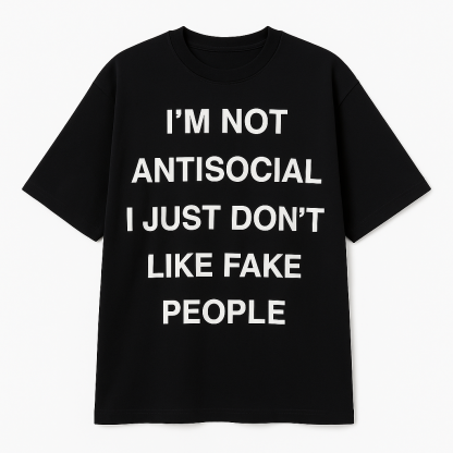 Custom Antisocial Tee Fashion Shirts 🎀
