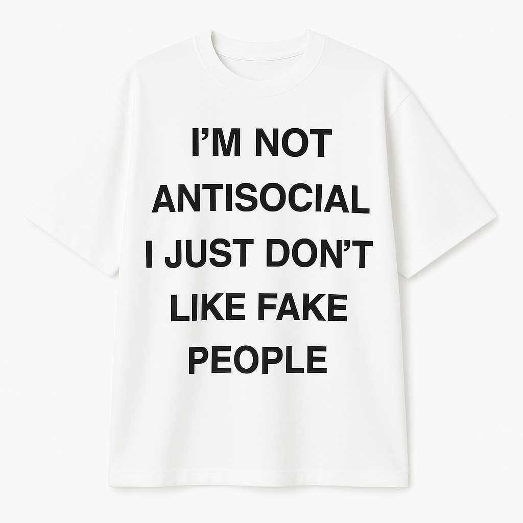 Custom Antisocial Tee Fashion Shirts 🎀