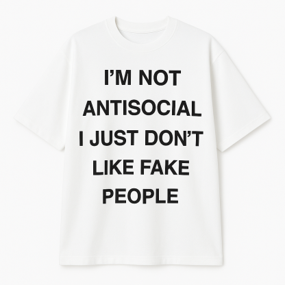 Custom Antisocial Tee Fashion Shirts 🎀