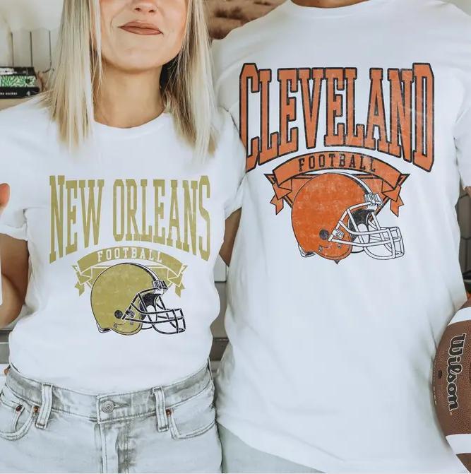 American Football City Team Graphic Tees