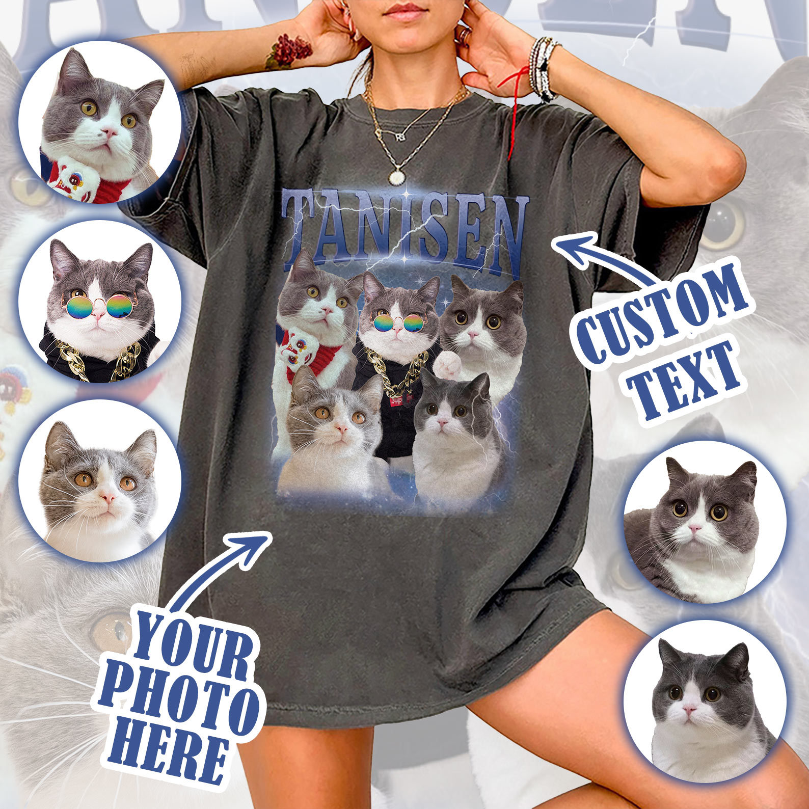 Custom Vintage Photo Tee 💕 Pets Shirt 🎀