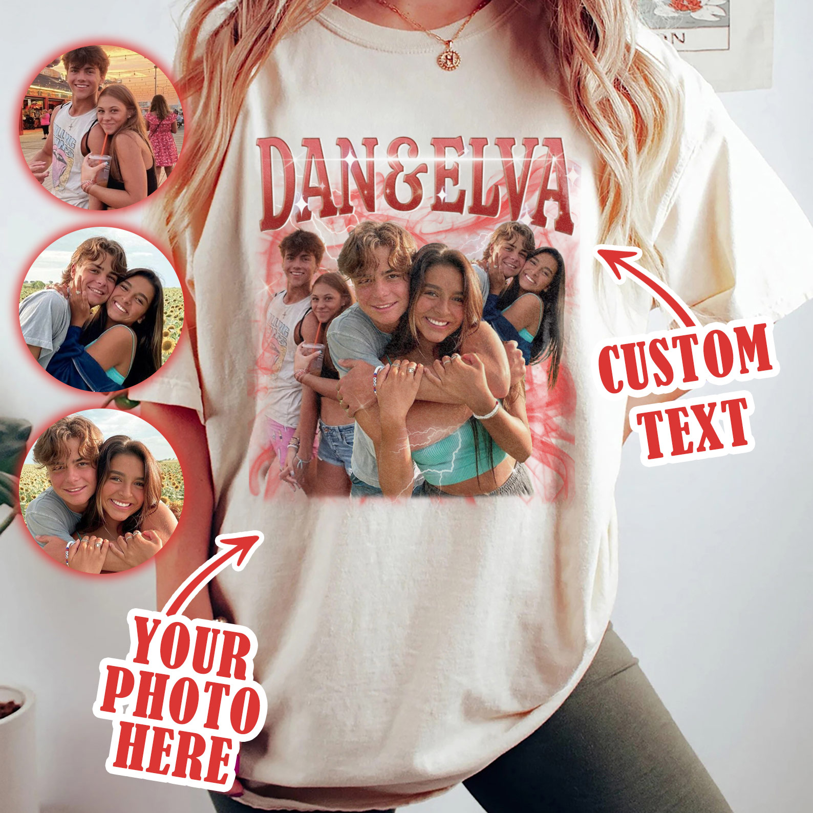 Custom Vintage Photo Tee 💕 Pets Shirt 🎀