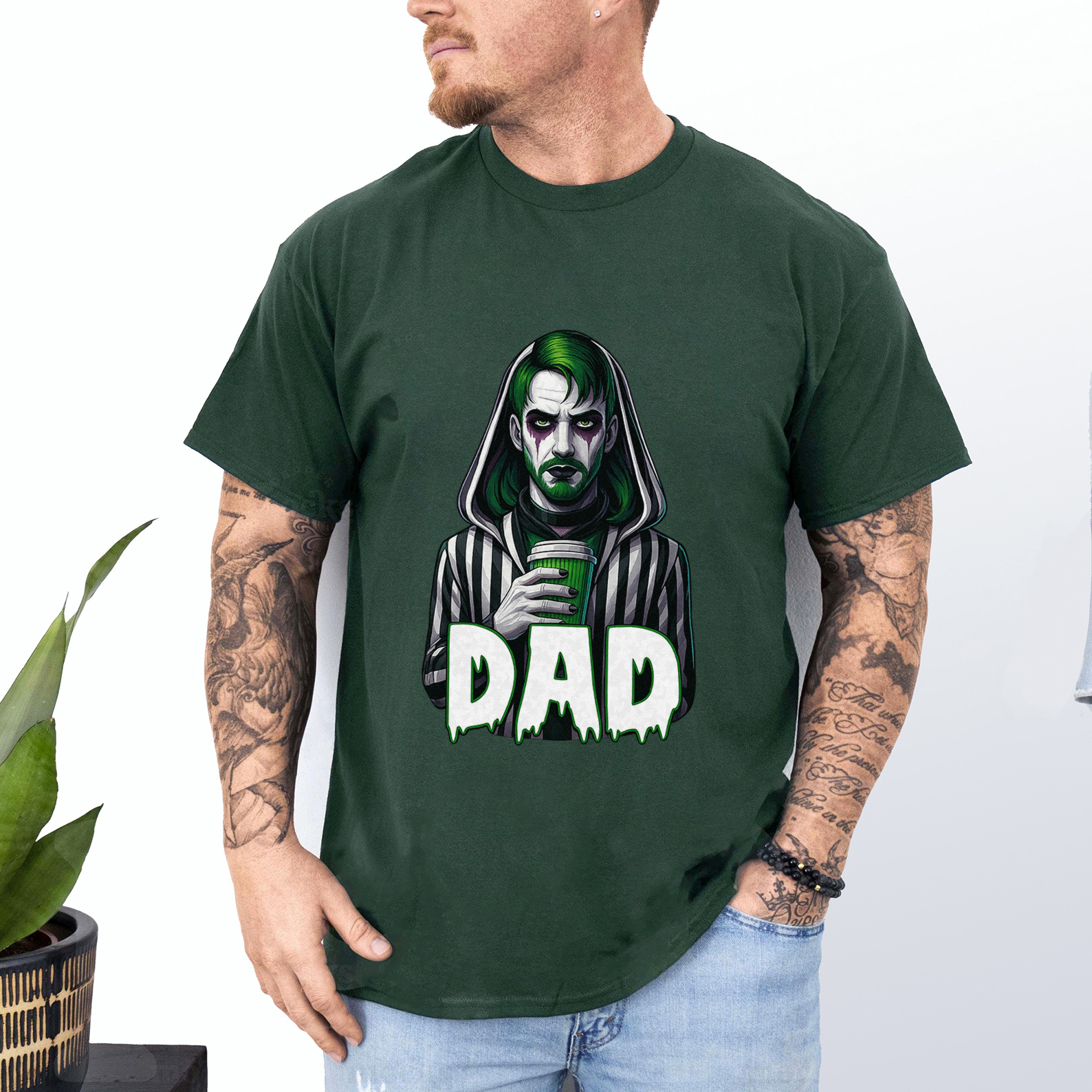 Personalized Hand-drawn Designs Horror Mask Halloween Sweatshirt 🎃