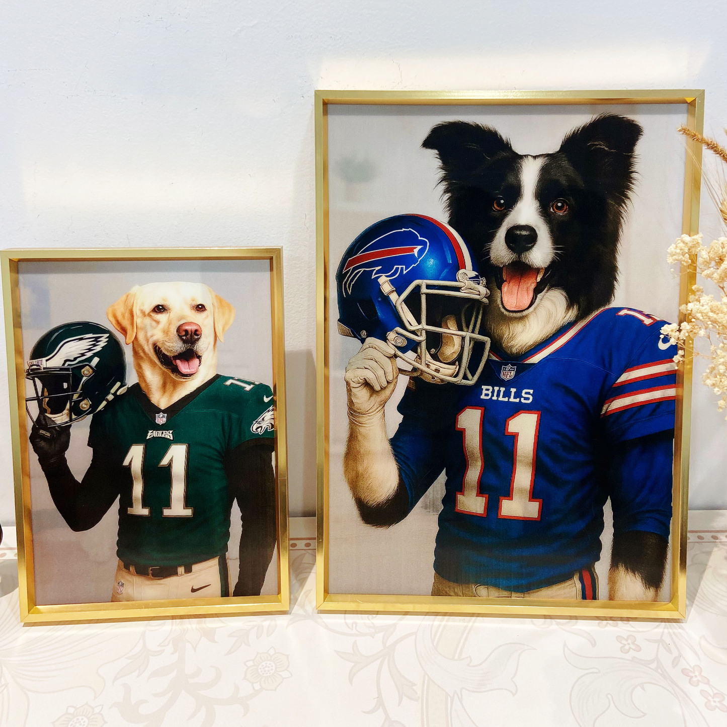 Custom American Football NFL Raster Pet Portraits 🏈 