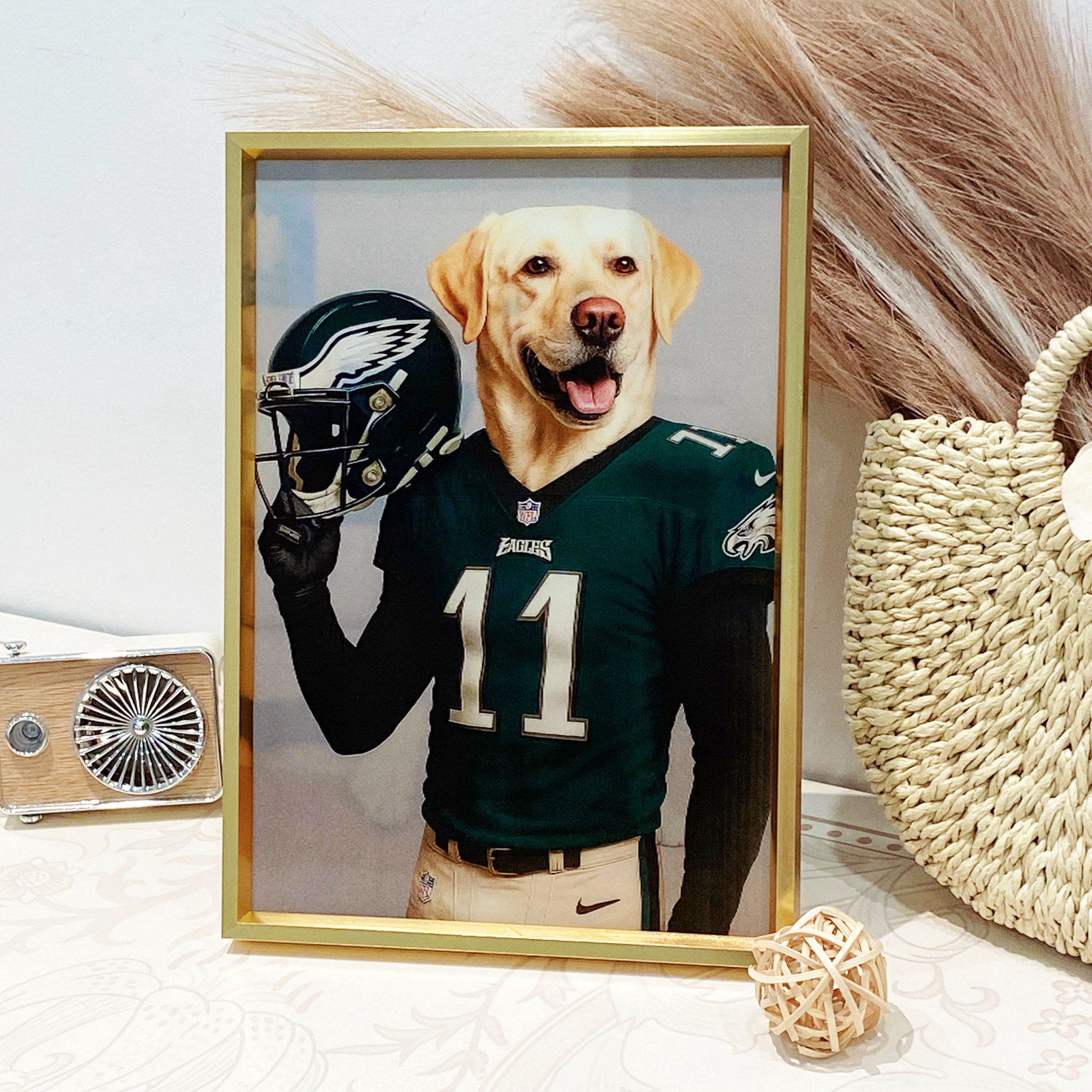 Custom American Football NFL Raster Pet Portraits 🏈 
