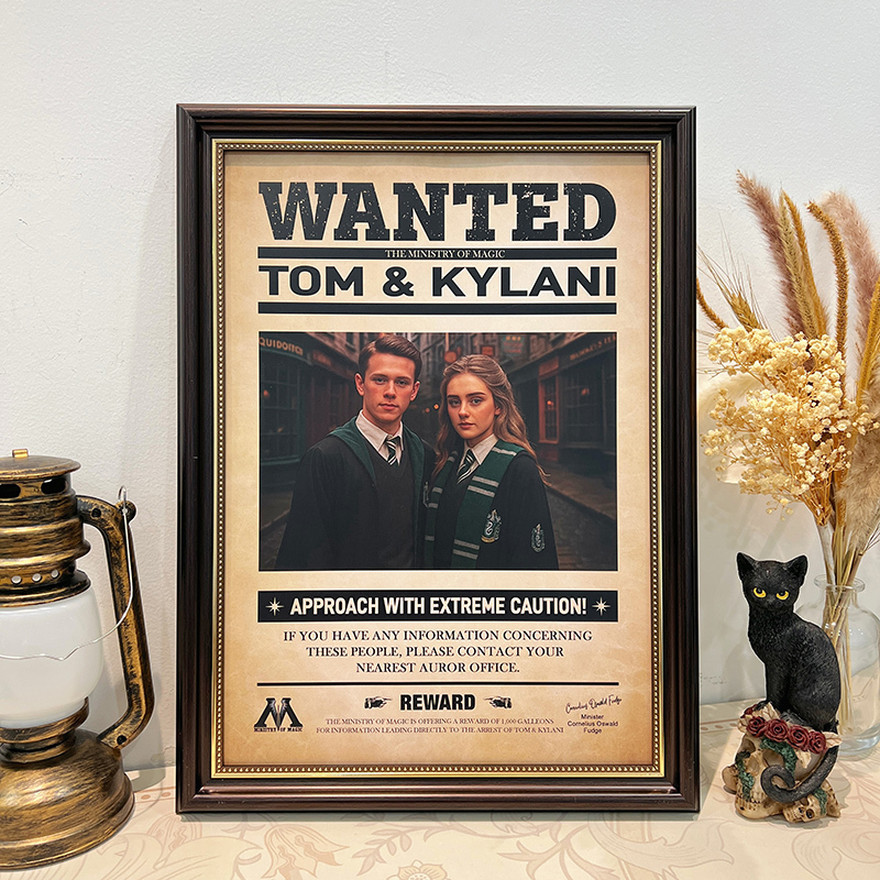 Custom WANTED Wizard Couple Magician Portrait 🧙🏻
