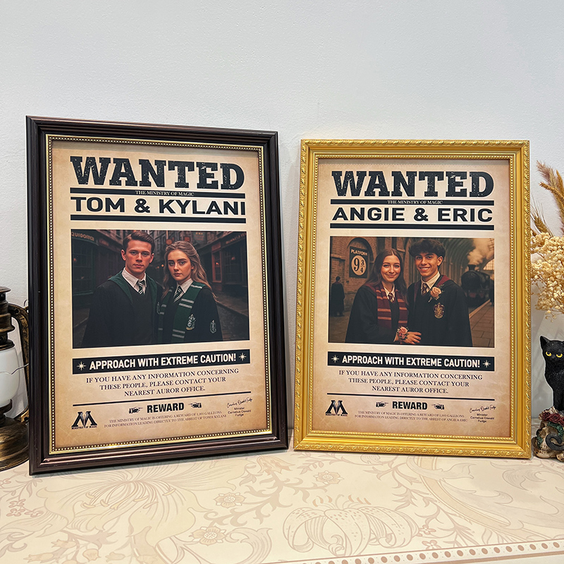 Custom WANTED Wizard Couple Magician Portrait 🧙🏻