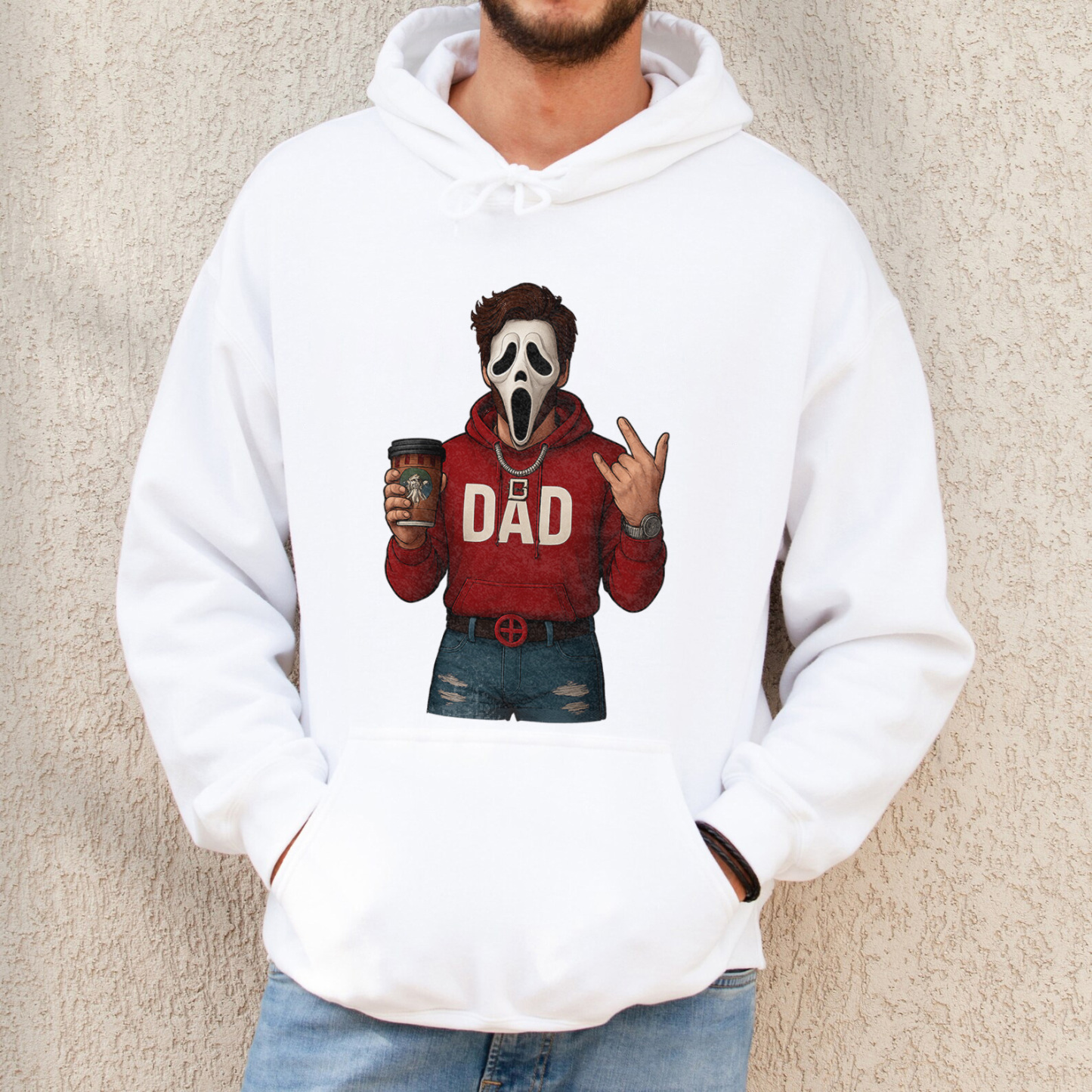 Personalized Horror Mask Mama DAD NoText Halloween Sweatshirt