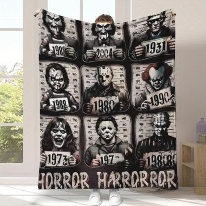 Horror Movie Character Flannel Blanket