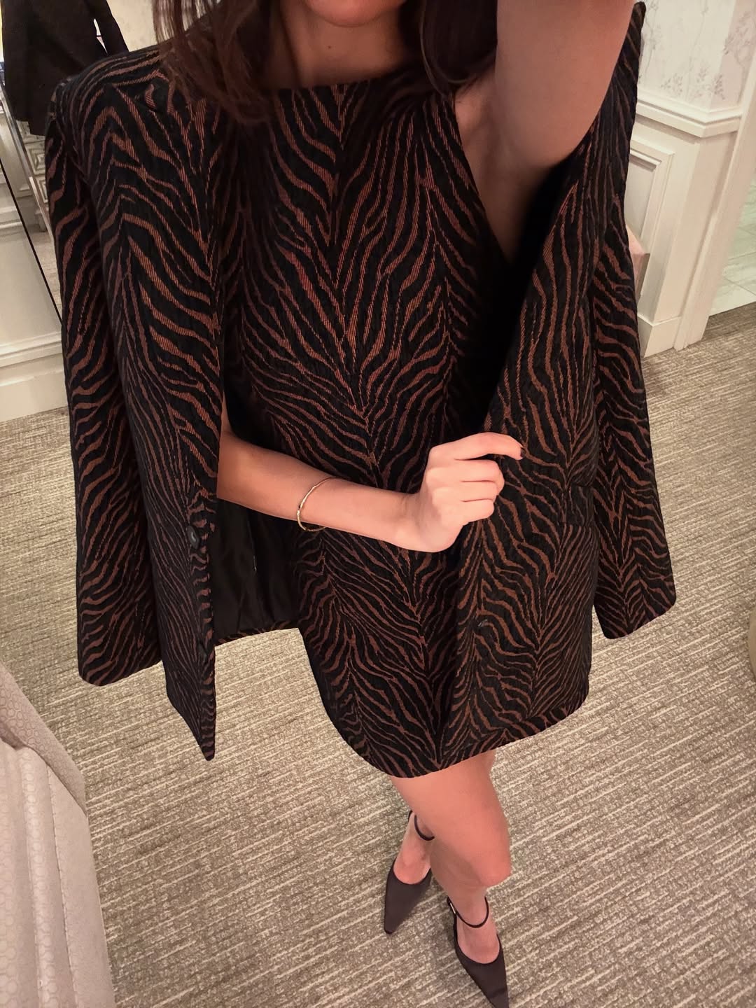 Zebra Print Statement Coat