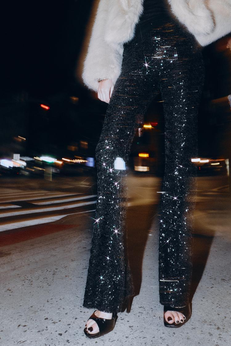 Nightfall Sequin Flare Pants