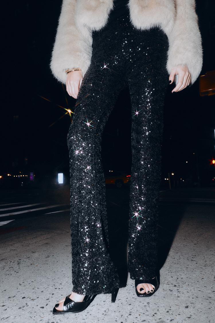 Nightfall Sequin Flare Pants