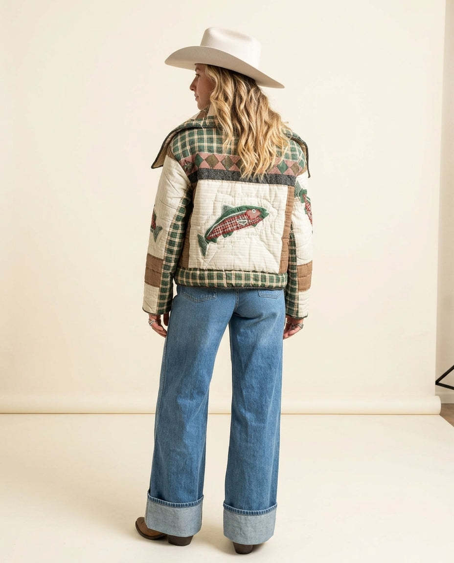 Multi-Color Whisper Wedding Guest Embroidered Jacket Multi-Color Jacket with Wide-Leg silhouette and Textured texture, clean studio product view for Wedding Guest, Coffee in Marais, Summer current summer selling: vacation, resort dinner, wedding guest, fe by rovole
