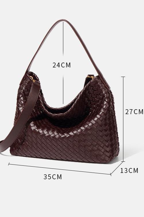Woven Large Capacity Shoulder Crossbody Bag-ROVOLE