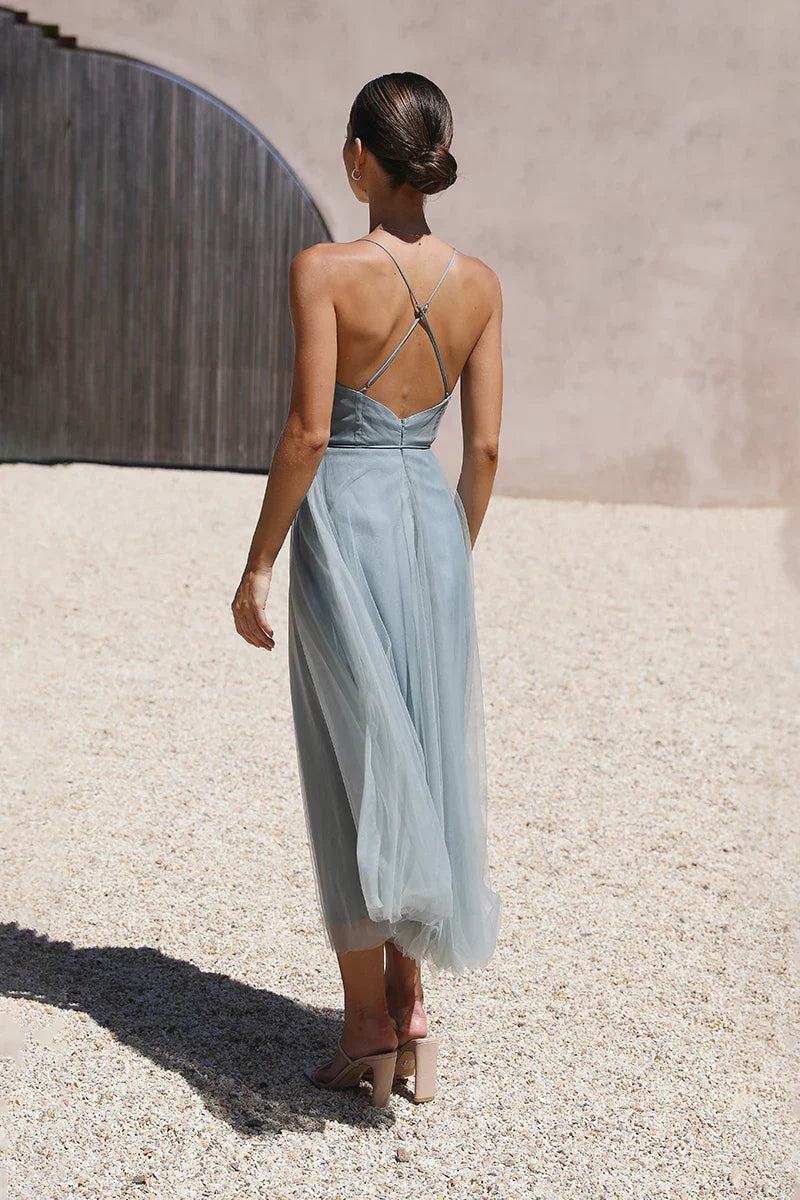 Diana Midi Dress - Sage-ROVOLE