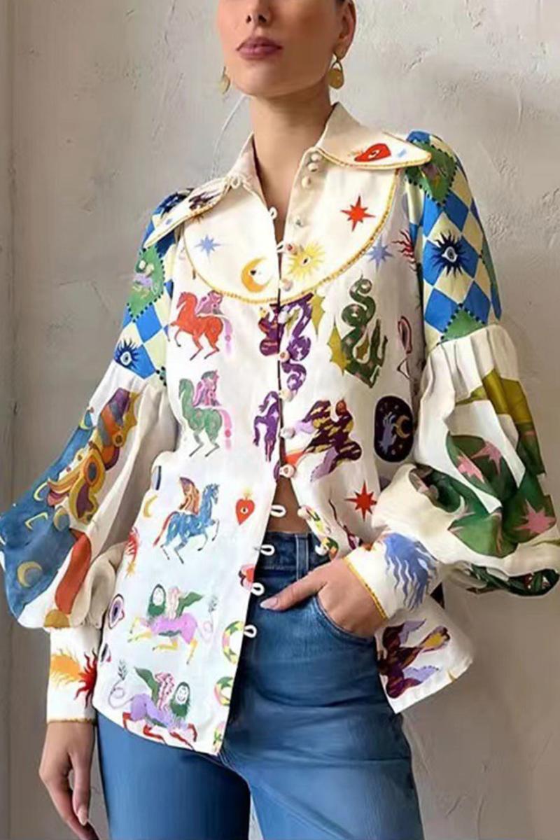 Balloon Sleeve Elegant Shirt-ROVOLE